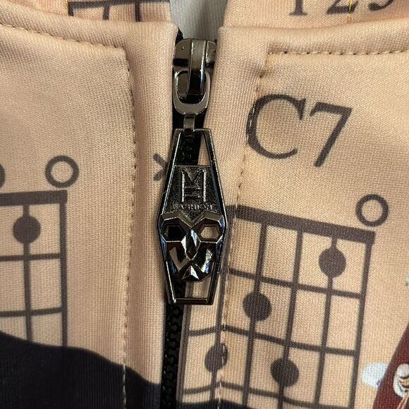 NWT. Love Guitar Zip Front Hoodie - Picture 5 of 5
